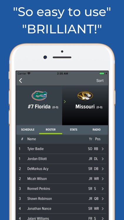 Missouri Football Schedules