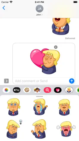 Game screenshot Trump Animations Stickers hack