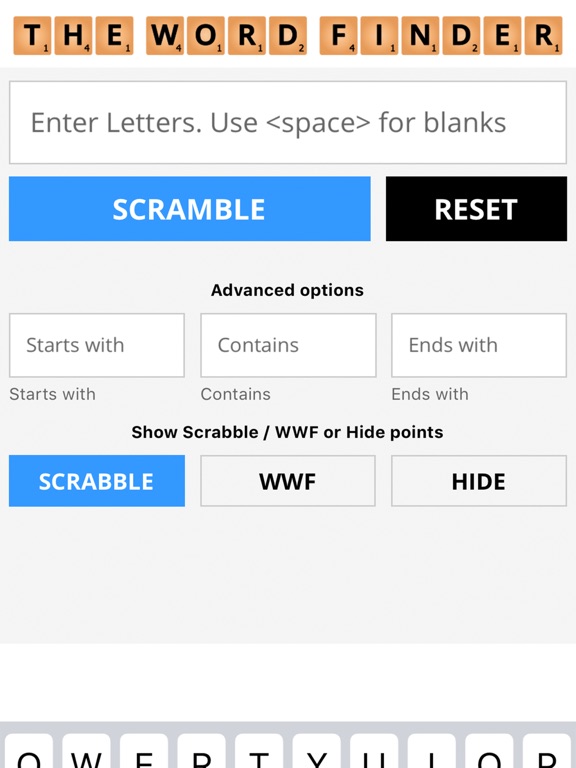 The Word Finder screenshot