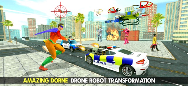 Police War Drone Robot Game(圖4)-速報App