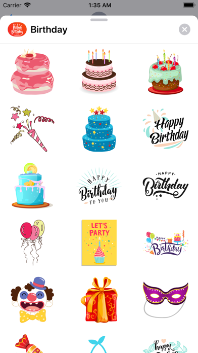 200+ Birthday MEGA Sticker App screenshot 2