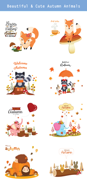 Autumn - Greetings with Animal(圖3)-速報App