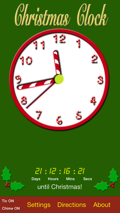 How to cancel & delete Christmas Clock from iphone & ipad 1