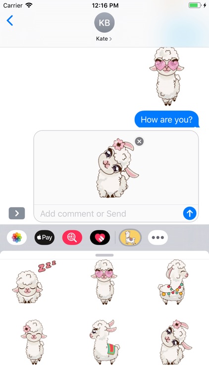 Baby Alpaca Stickers