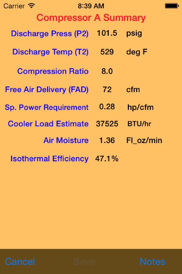 Compressor Capacity screenshot 4