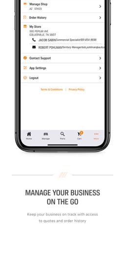 AutoZonePro Mobile app screenshot