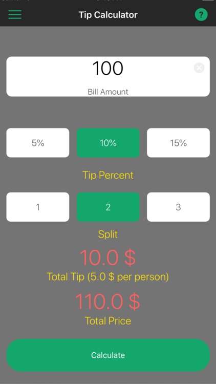 Calculator for Tips