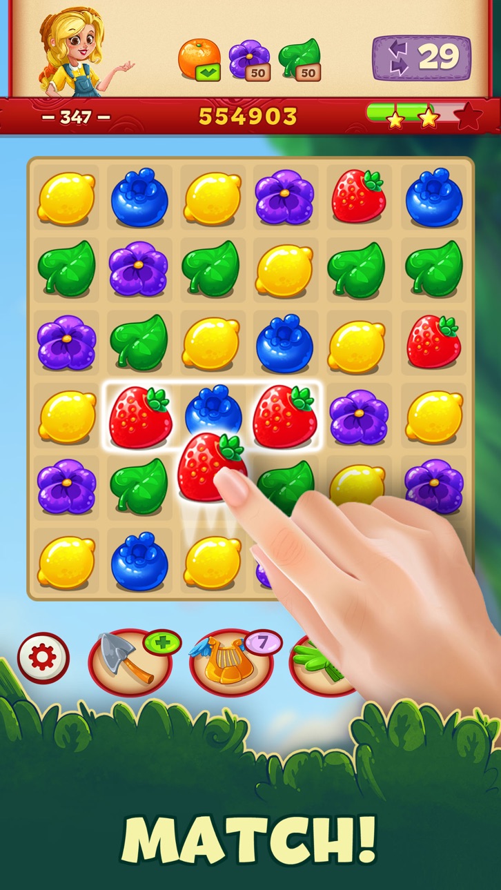 Jacky's Farm Match-3 Adventure Hack screenshot 5 - iOS game interface
