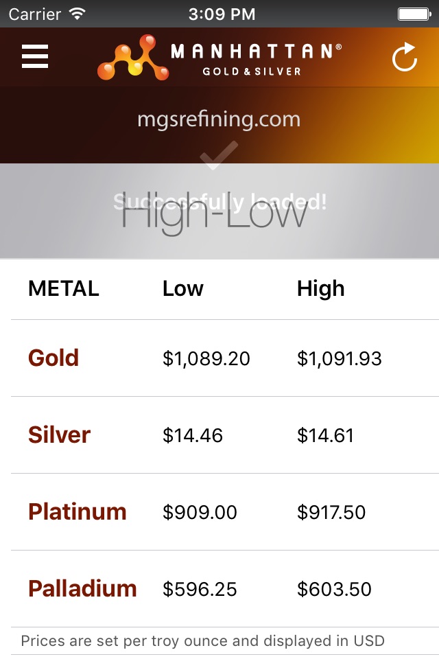 Precious Metal Prices screenshot 2