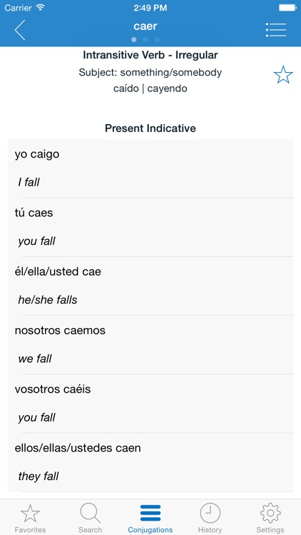 English Spanish Verbs