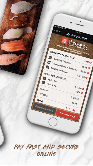 How to cancel & delete Applause Japanese Restaurant from iphone & ipad 3