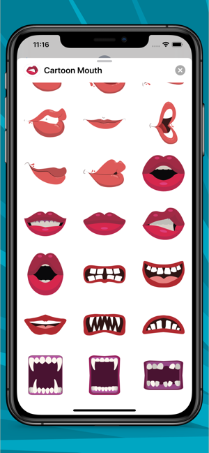 Cartoon Mouth Stickers(圖4)-速報App