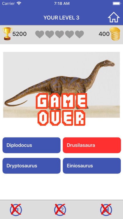 Dinosaurs Quiz Game