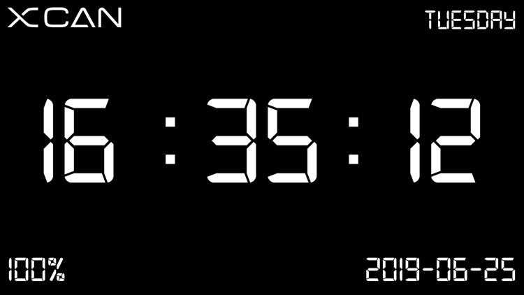 XCAN Clock - Digital Clock screenshot-3