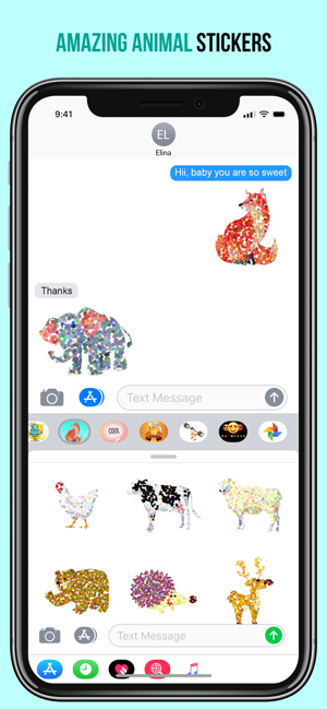 Animated Doted Animals Sticker(圖3)-速報App