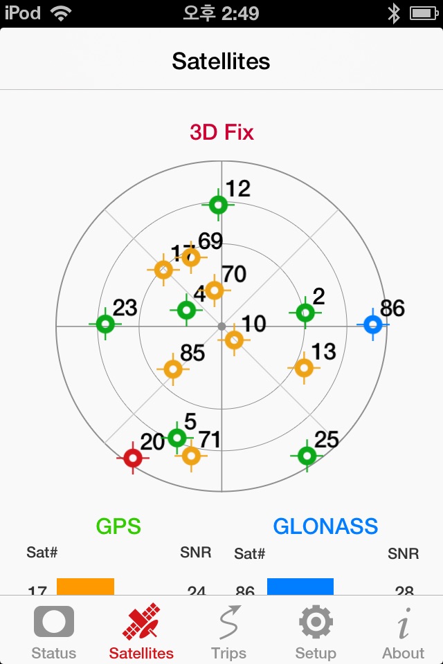 SkyPro GPS Status Tool screenshot 2