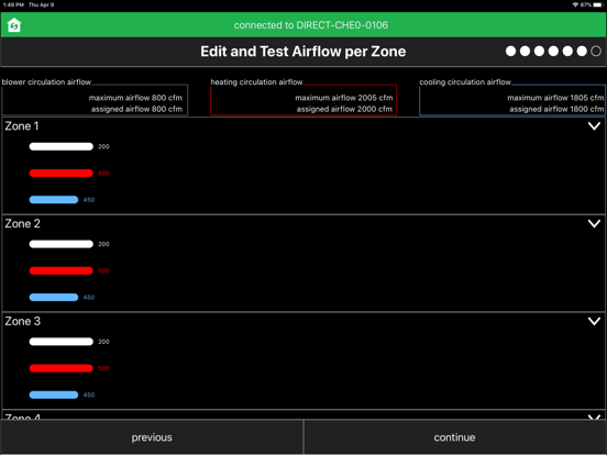 Screenshot #6 pour Comfort Sync® Dealer Setup