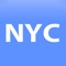 Icon New York travel map guide 2020