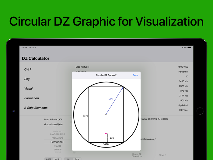 DZ Calc Drop Zone Calculator