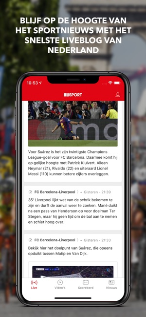 NUsport – live scores & nieuws(圖2)-速報App