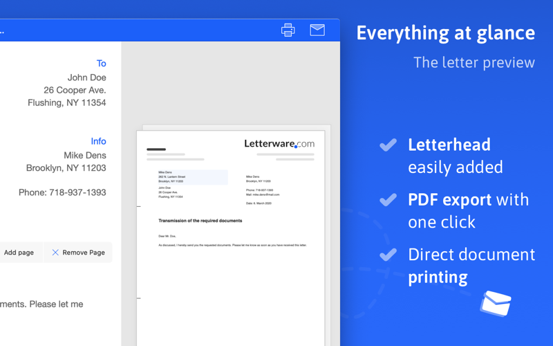 EasyLetter - Write letters screenshot 3