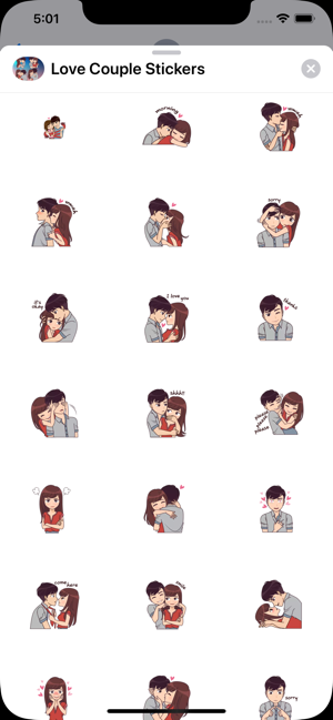 New Love Couple  Stickers HD(圖3)-速報App