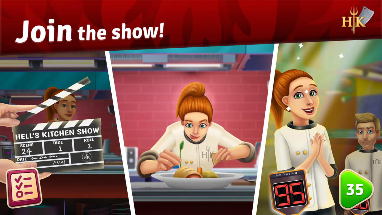 Hell's Kitchen: Match & Design Hack screenshot 4 - iOS game interface