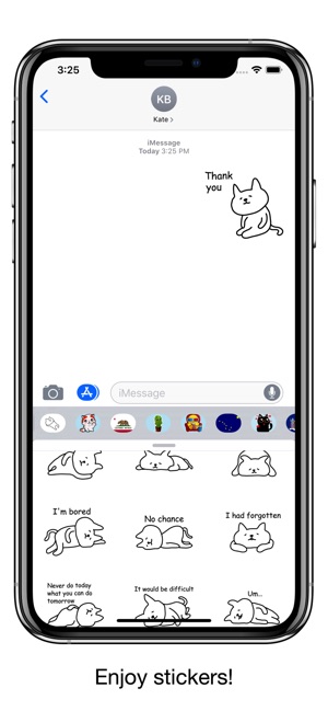 Bored cat - Emoji and Stickers(圖5)-速報App