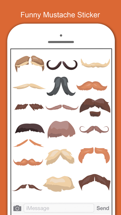 How to cancel & delete Mustache Stickers Pack For Men from iphone & ipad 1