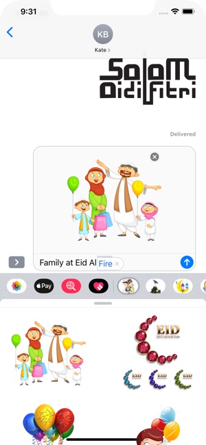 Eid Mubarak عيد الفطر Stickers(圖2)-速報App