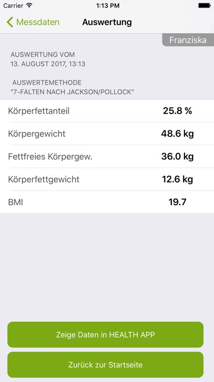 eaglefit® Caliper screenshot-3