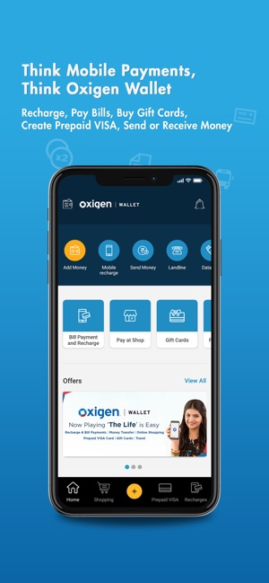 Oxigen wallet-Recharge, Money