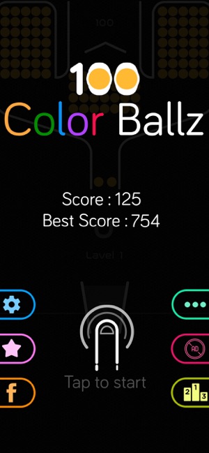 100 Color Ballz Single Tap(圖5)-速報App