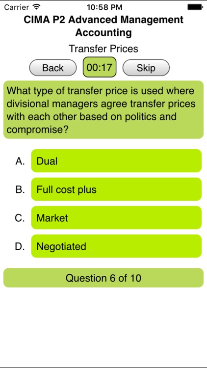 CIMA P2 Adv. Man. Accounting screenshot-4