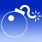 It is a game to intercept balls falling from the sky with bubble bomb