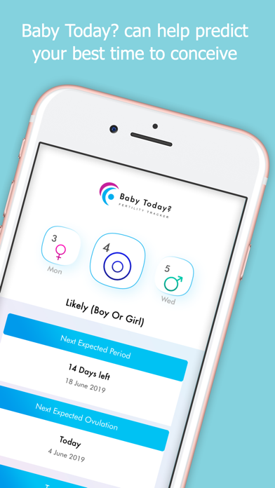 Baby Today? Pregnancy & Gender Prediction with Fertility, Period and Ovulation Tracker Screenshot 1