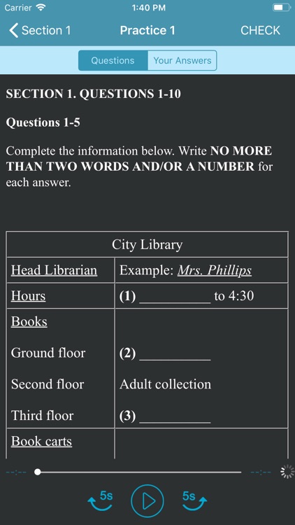 IELTS English Listening Test