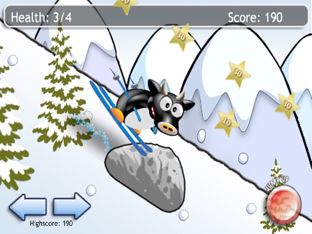 PenguiN Wack Ski Trip HD screenshot 4