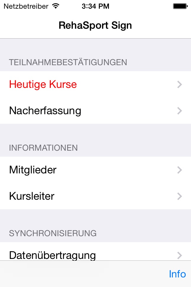 RehaSport Sign screenshot 2