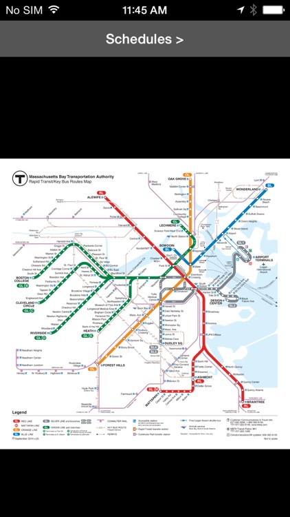 MBTA Boston T Map -- Ad Free screenshot-3