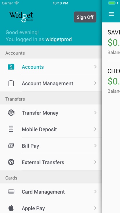 Widget Financial Mobile