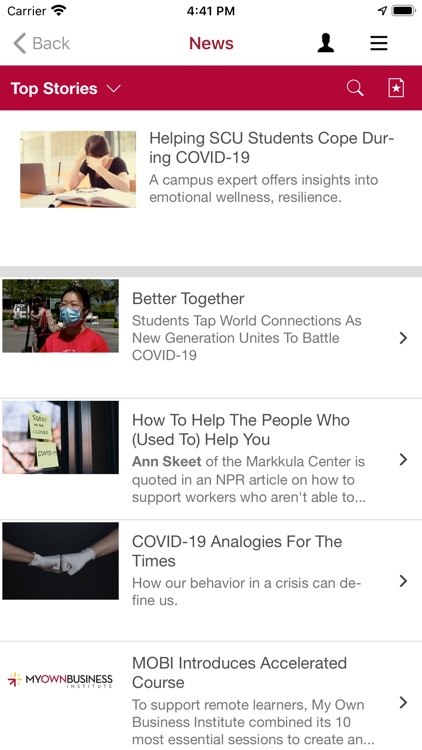 Santa Clara University Mobile screenshot-5
