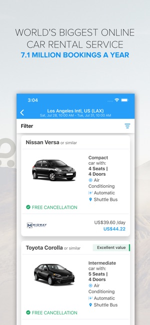 Rentalcars Com Car Rental App On The App Store