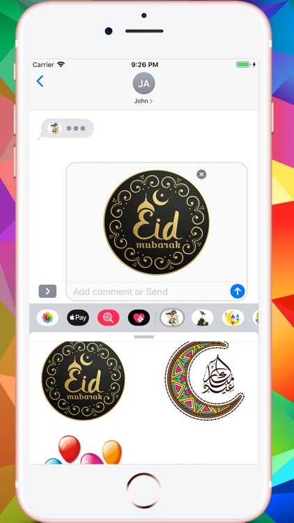 Eid Mubarak عيد الفطر Stickers screenshot-9