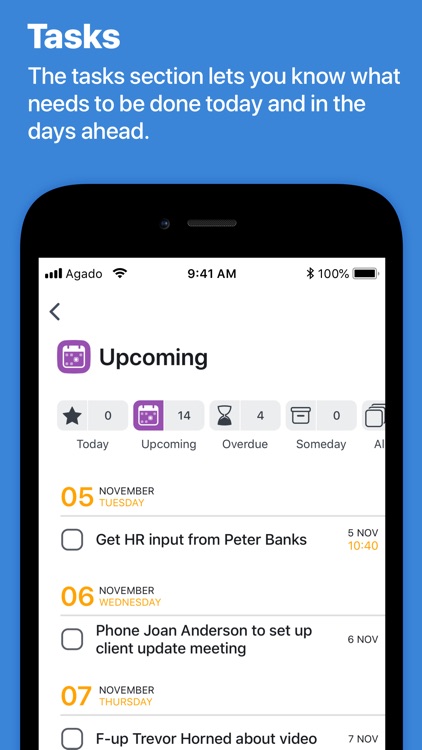 Agado: Contacts, Notes & Tasks screenshot-4