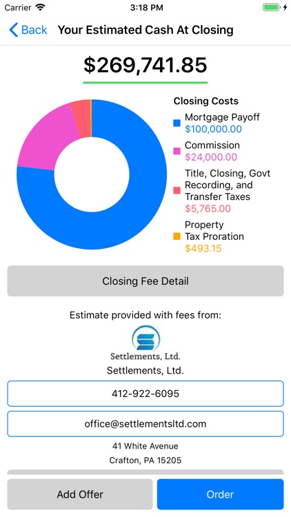 Settlements, LTD