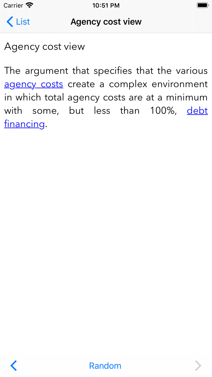 Harveys Financial Glossary