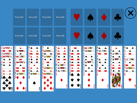 Solitaire FreeCell Two Decks - náhled