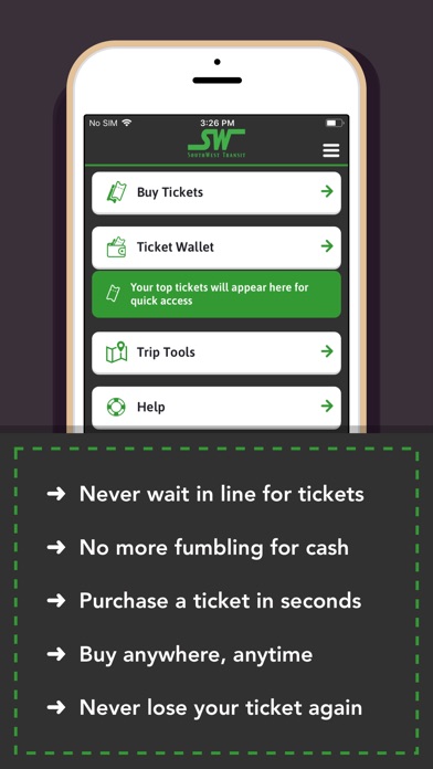 Image of SW Mobile Tickets