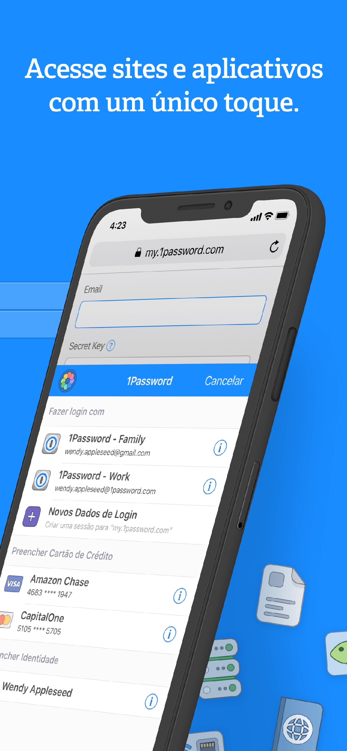 Screenshot do app 1Password - Password Manager